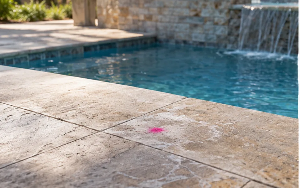 Leak pinpoint marked before opening at a Newark-area property