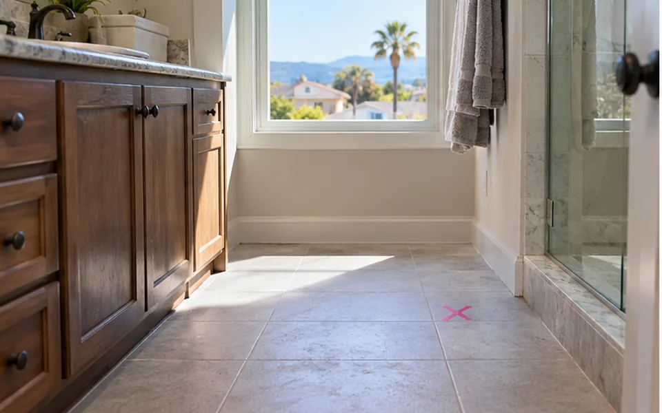 Leak Detection in Ardenwood, Fremont — non-invasive acoustic and thermal leak pinpointing mark before opening