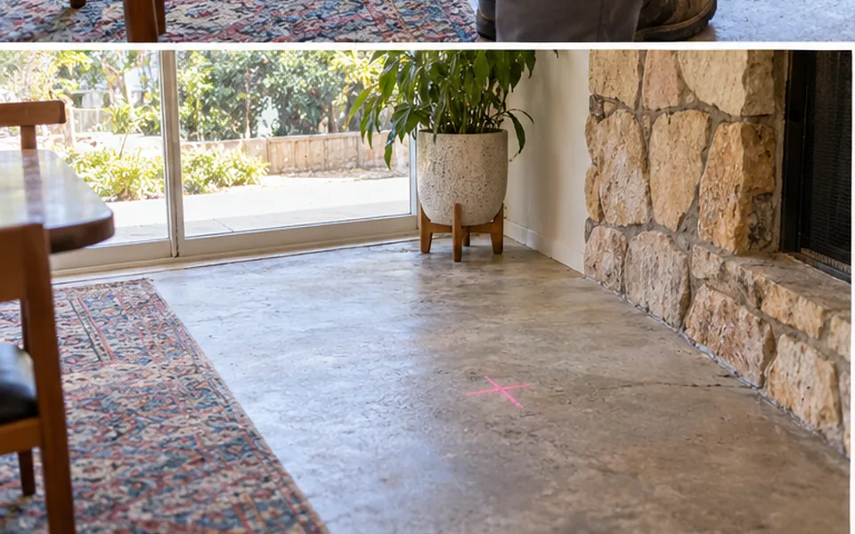 Leak Detection in Centerville, Fremont — non-invasive acoustic and thermal leak pinpointing mark before opening