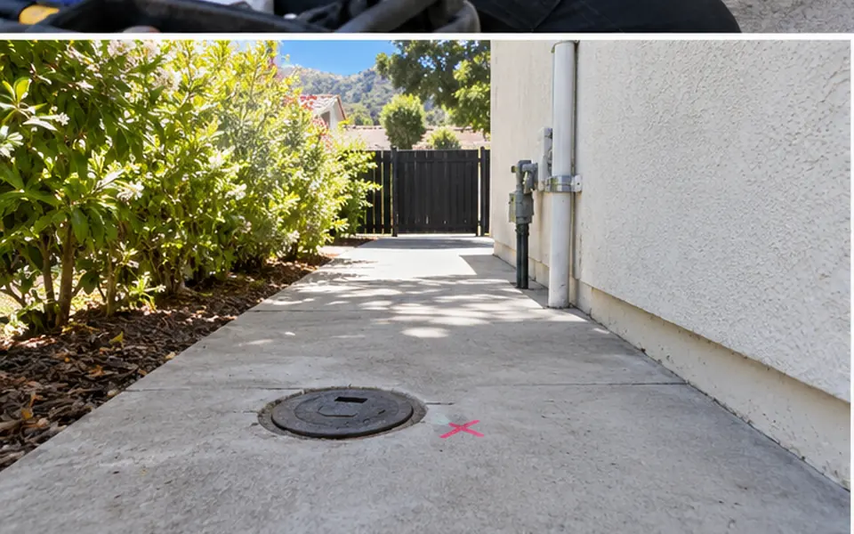 Leak Detection in Irvington, Fremont — non-invasive acoustic and thermal leak pinpointing mark before opening