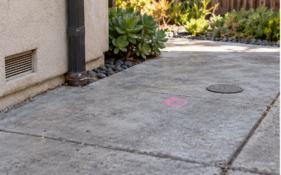 Drain Line Leak Detection in Newark — non-invasive acoustic and thermal leak pinpointing mark before opening
