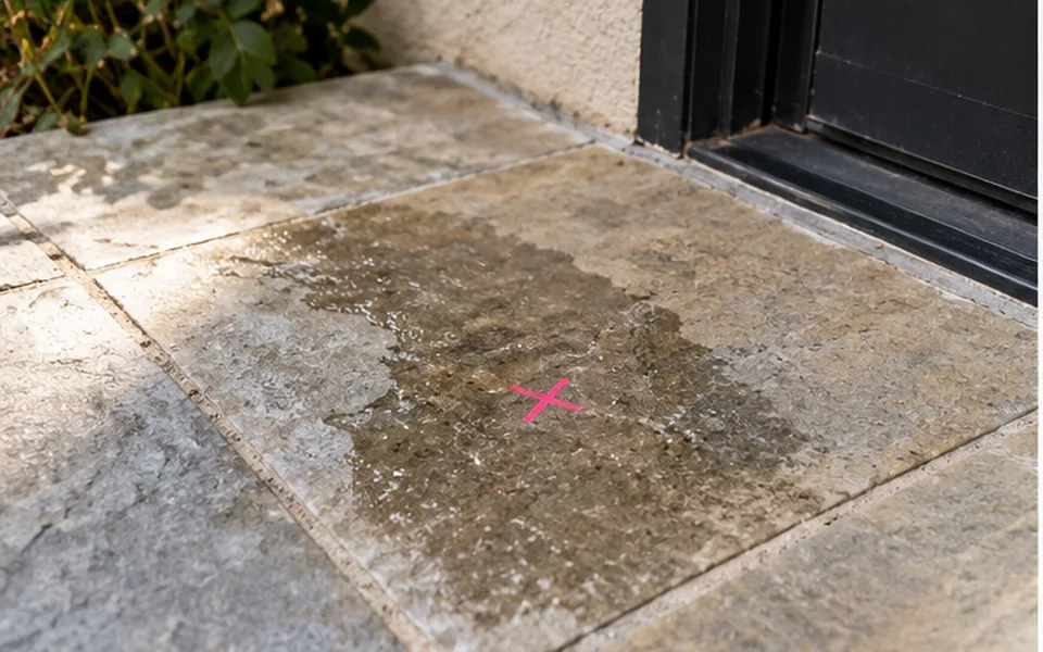 Emergency Leak Detection in Newark, CA — non-invasive acoustic and thermal leak pinpointing mark before opening