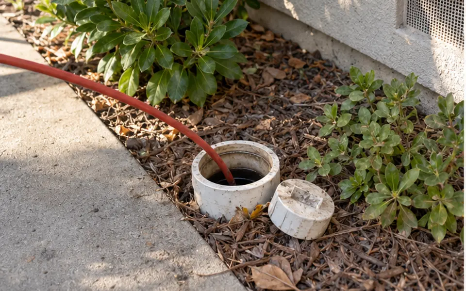 Sewer and Drain Leak Detection in Newark, CA — non-invasive acoustic and thermal leak pinpointing mark before opening